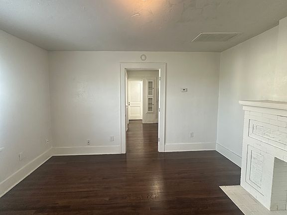 living room with view to kitchen