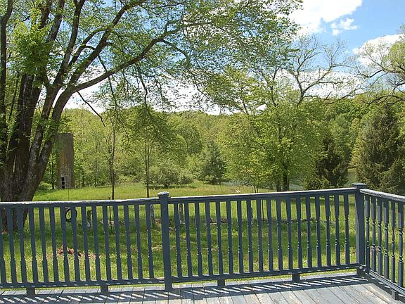 View of backyard from deck
