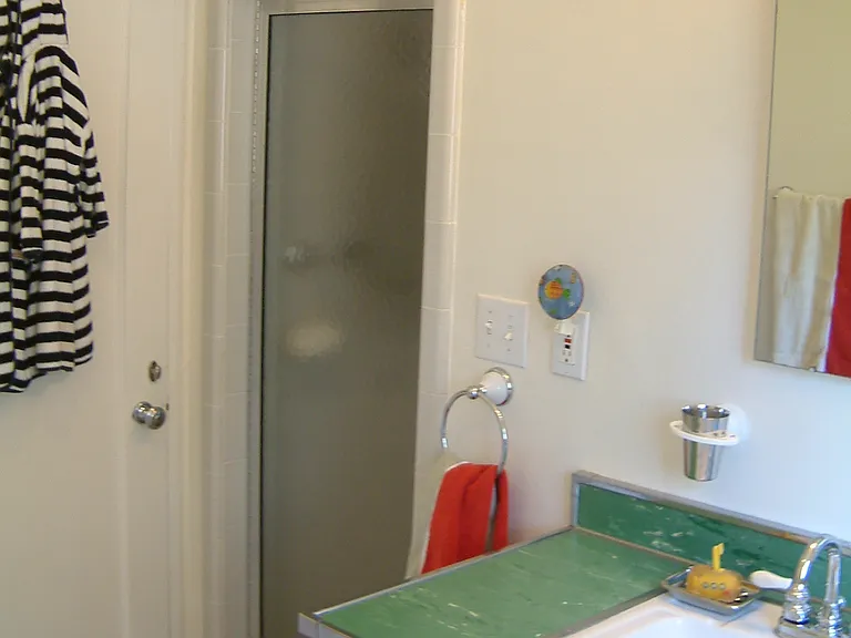 Upstairs bathroom shower