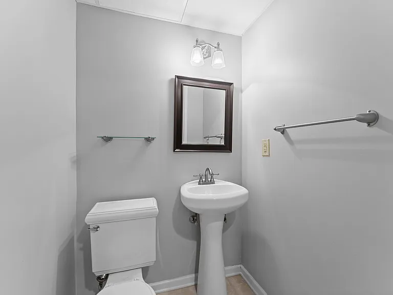 lower level powder room