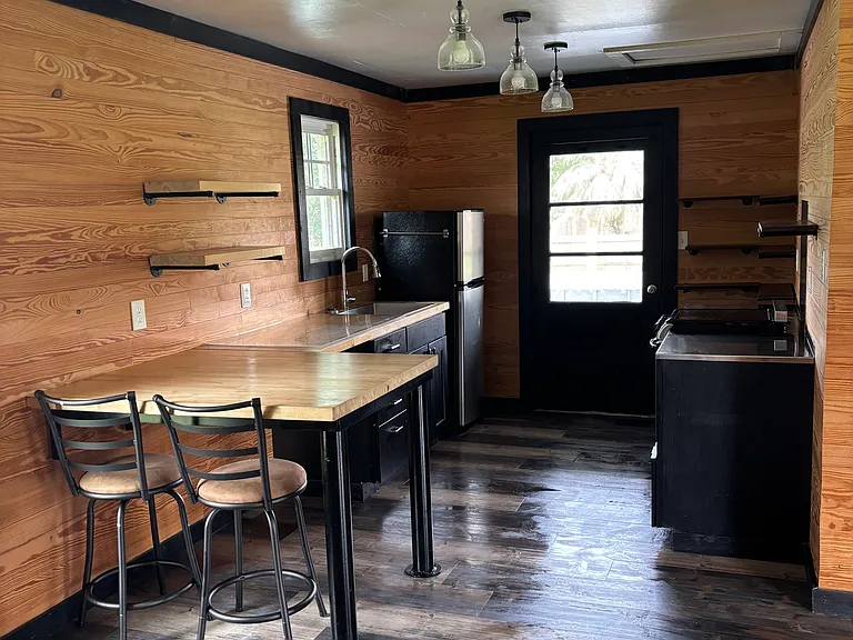 boat house kitchen area