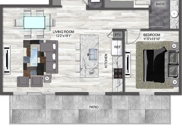A15 floor plan The Braden on Fifth