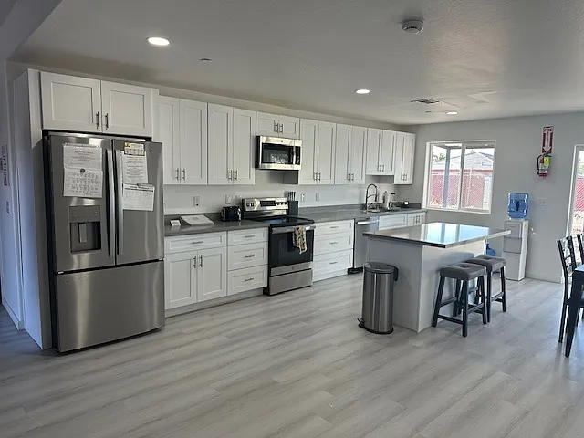 View of kitchen from livingroom