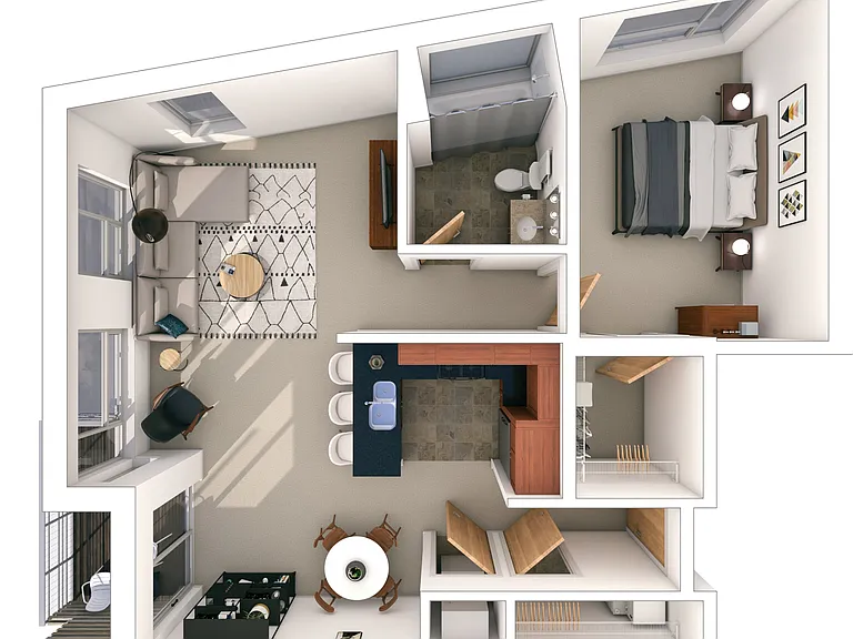 1 Bed / 1 Bath - 913 SF 1 Bed / 1 Bath - 913 SF