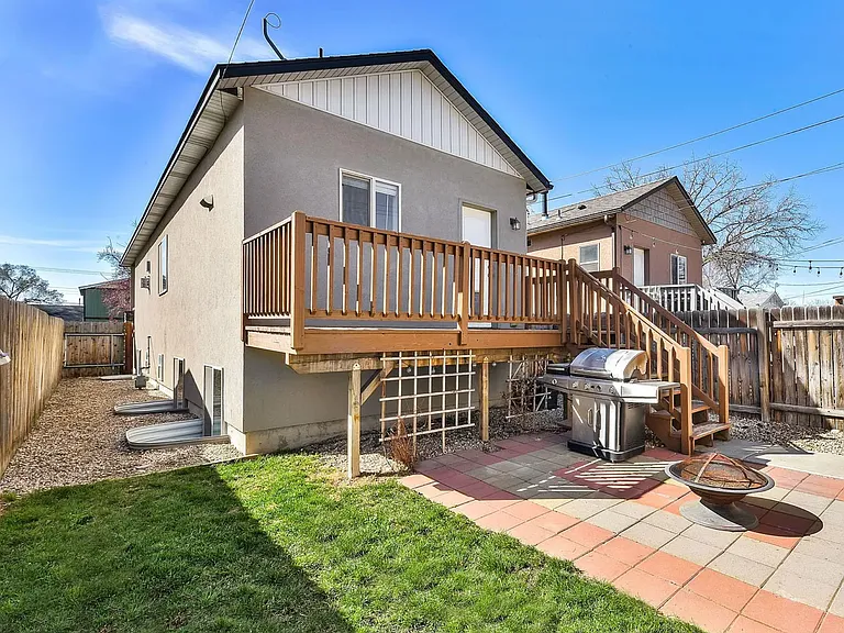 Back yard and patio