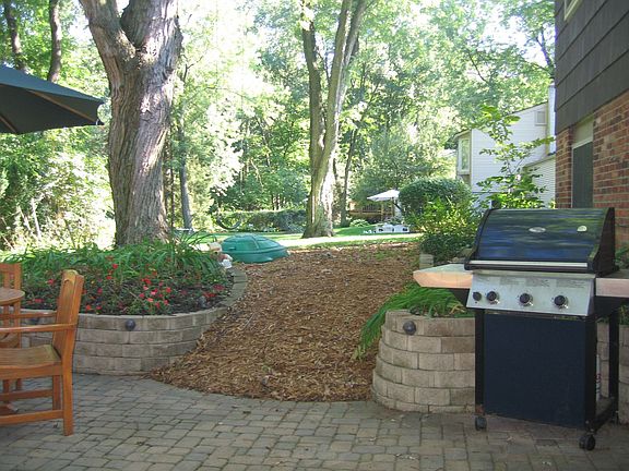View Backyard looking to right side.  More perennials.