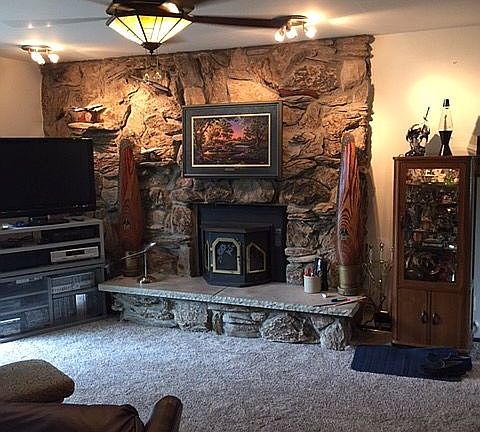 Family Room Pellet Stove