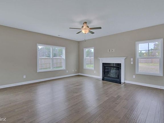 Living room fireplace
