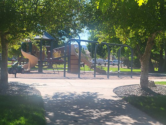 outdoor area with play ground across from the home