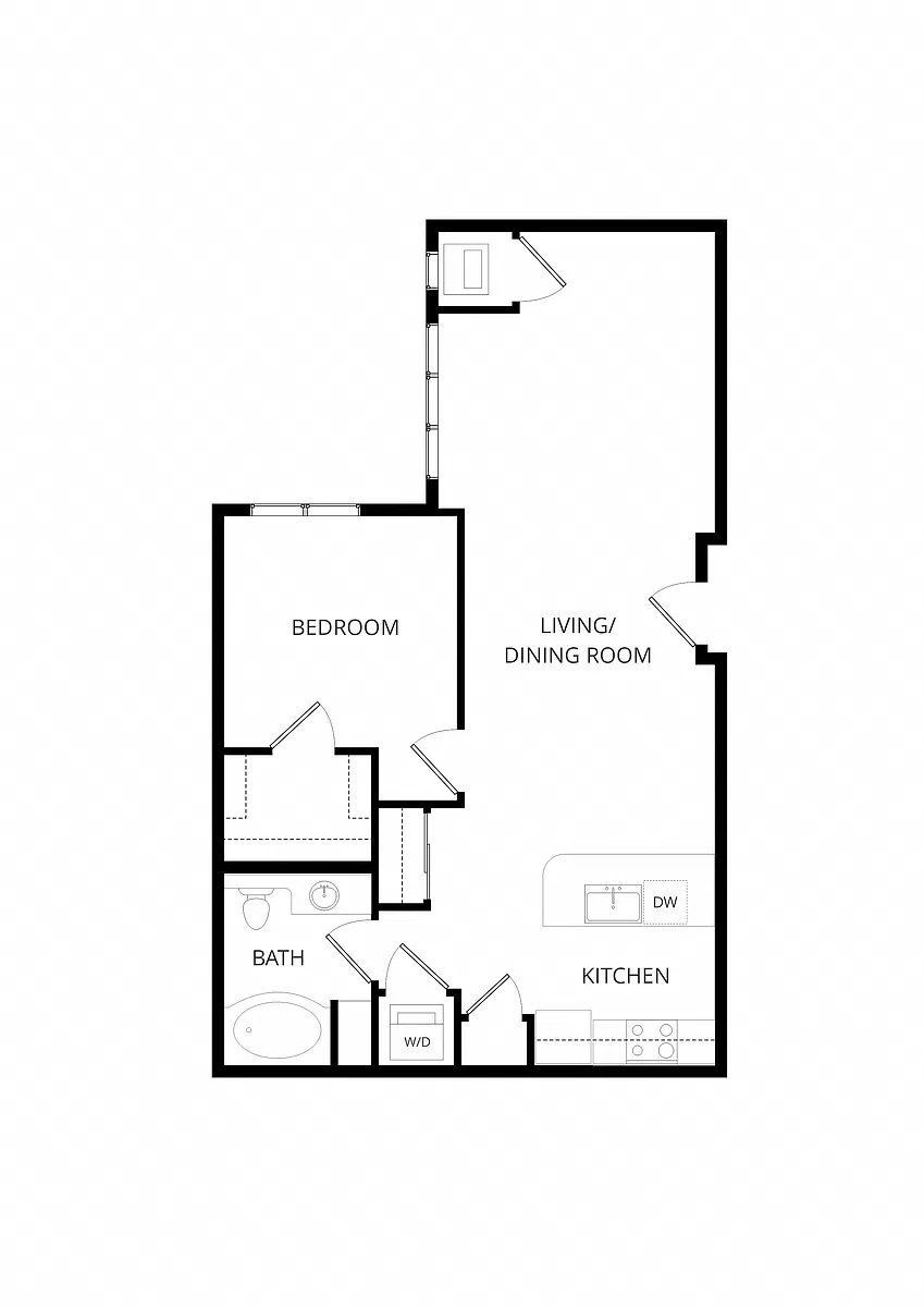 Floor plan B7 1X1