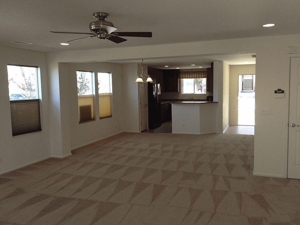 Spacious living with top down blinds