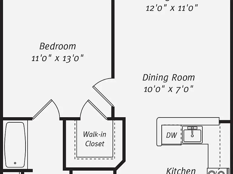 Rutherford Station - A1AR - 1 Beds - 1 Baths - 717 Sq. ft.