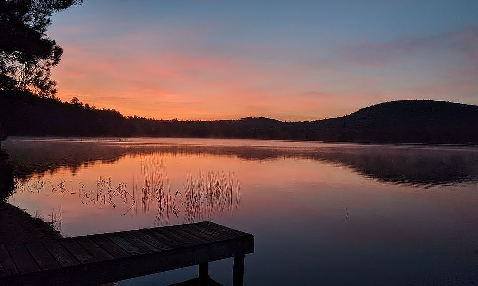 Standing on Beach at Sunset
