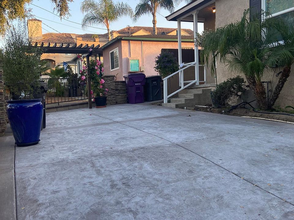 New driveway and entrance to property