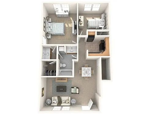 Floor plan 2 Bedroom