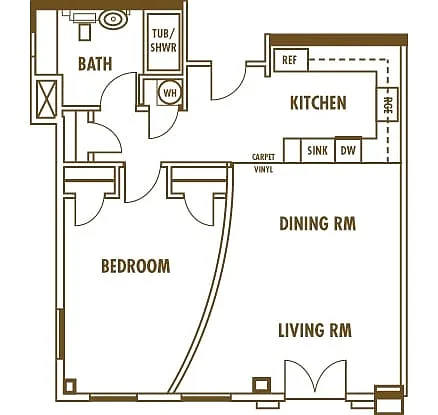 Floor plan One Bedroom