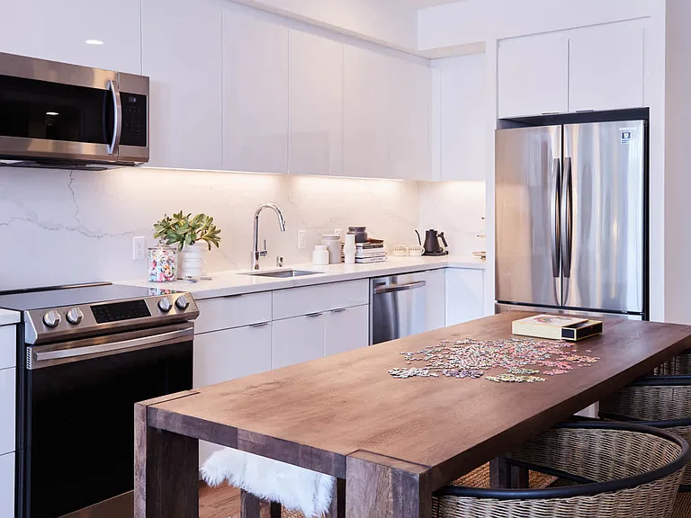 Kitchen with Stainless Steel Appliances
