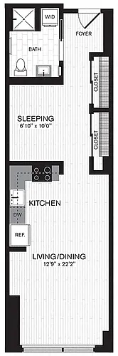 Floor plan Studio - L9