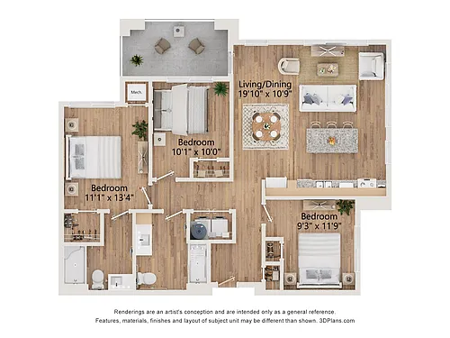 Floor plan 3A