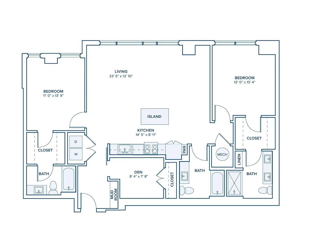 Floor plan B11D - Penthouse