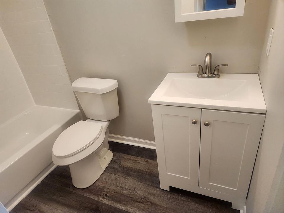 Bathroom has been completely updated with new subway tile surround tub