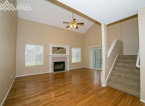 Living Room with real hardwood flooring.