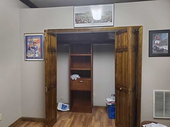 Bedroom/workout room closet