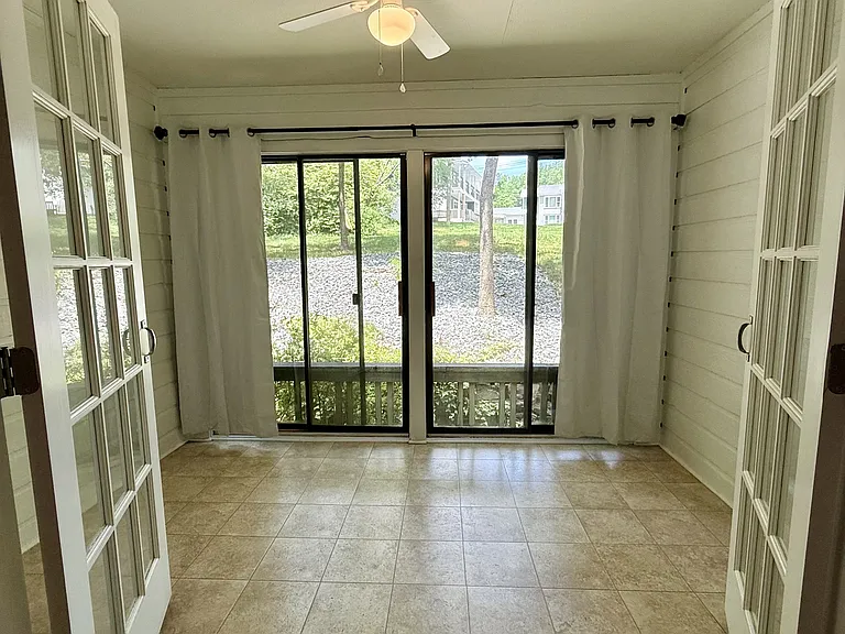 Enclosed Patio with Slider Doors