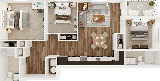 3 Bedroom 2 Bathroom B 3 Bedroom 2 Bathroom B