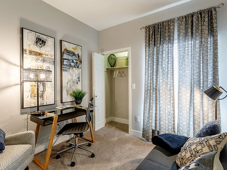 Select apartment homes feature a den that makes a perfect office space.