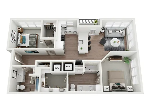 Floor plan C1S - District Square
