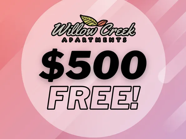 $500 FREE! APPLY TODAY! PET FRIENDLY!