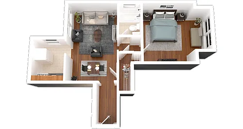 Floor plan One Bedroom