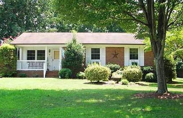 Brick rancher with porch