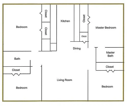 Floor plan 4 Bedroom