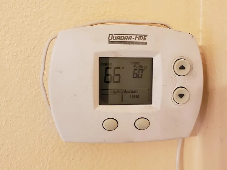 heat control for gas stove heater