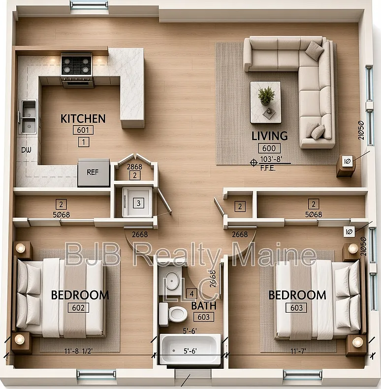 2 bed, 1.0 bath, 848 sqft, $2,959 — Photo 4