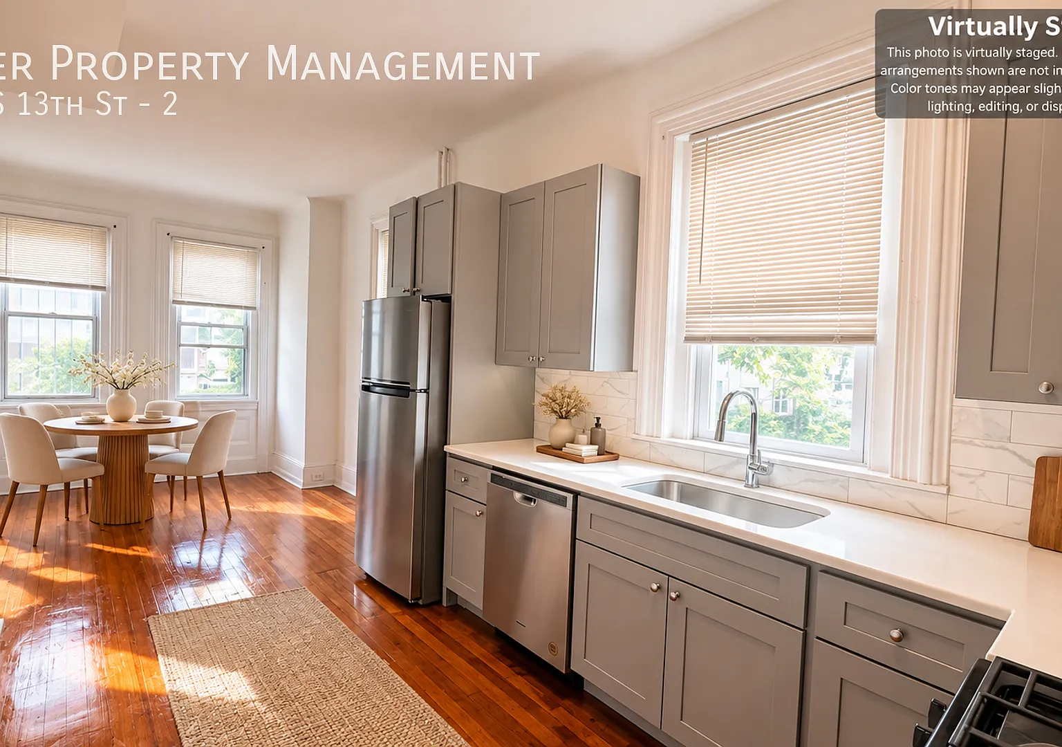 Newly Renovated 2BR/1BA Apartment with Central A/C & In-Unit Laundry — Photo 2