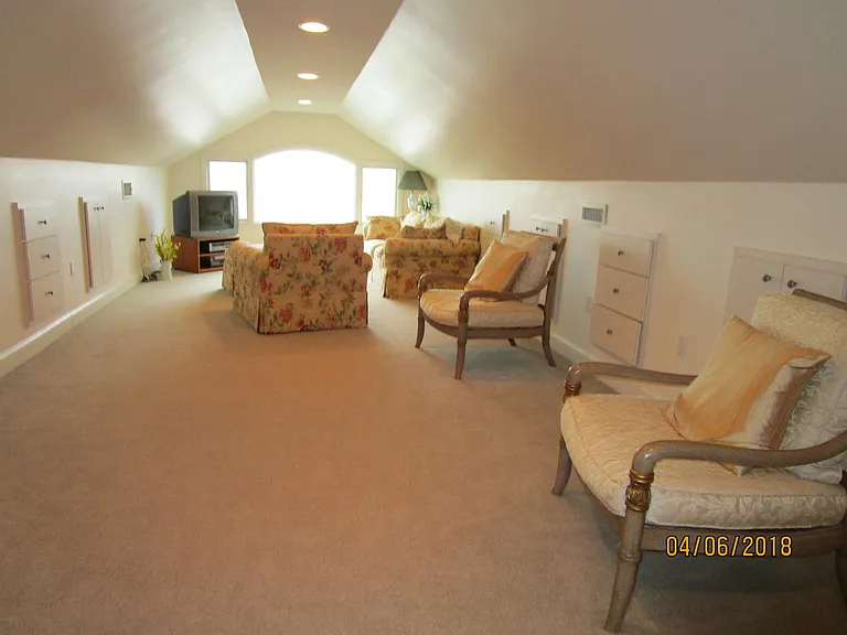 third-floor family room/playroom, view looking west