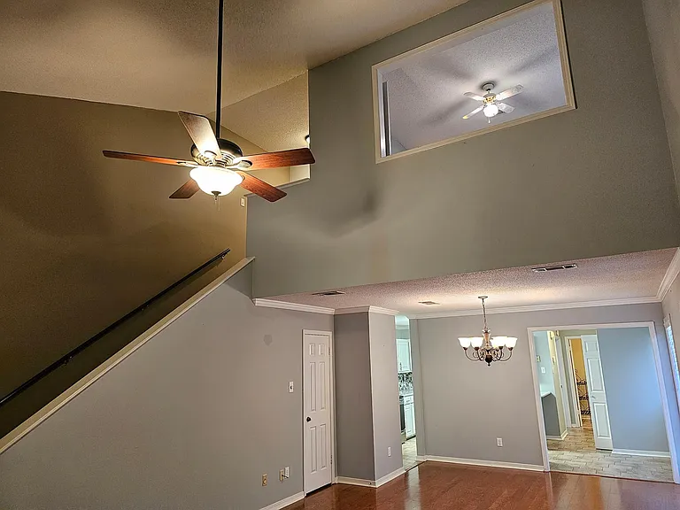High ceilings.