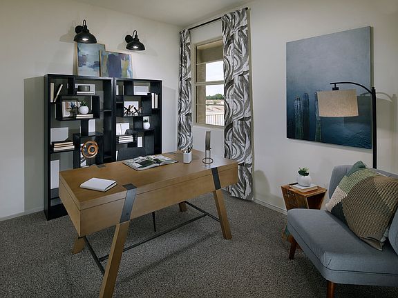 The 1320 floorplan modeled at Chaparral at Rancho Marana in Marana, AZ.