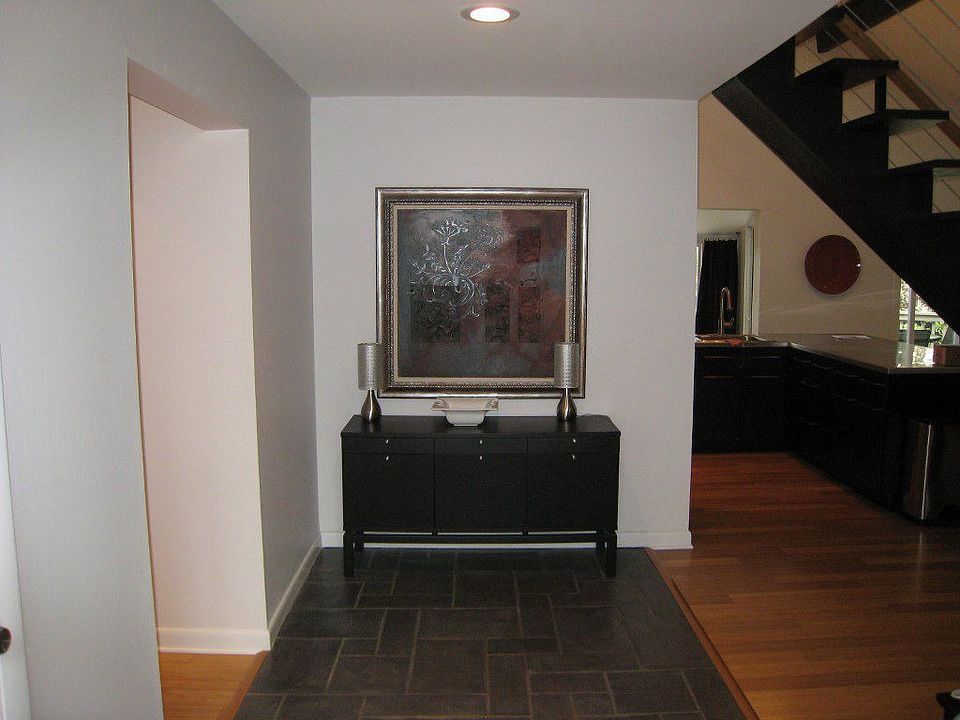 Foyer with slate floor