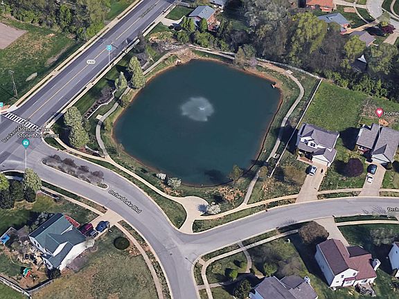 Huge pond greets your new home.