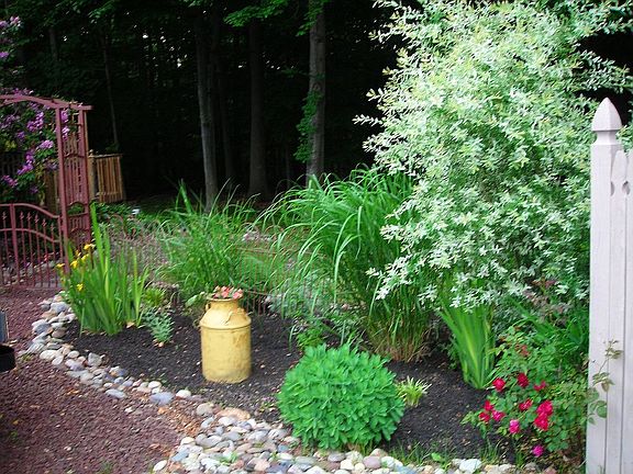 Garden entry to backyard