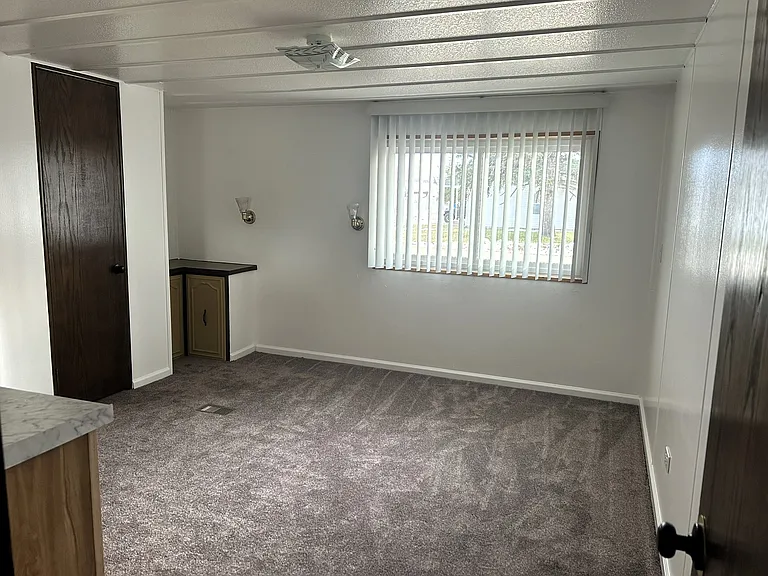Bedroom with half bath