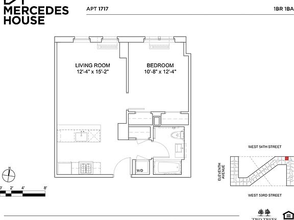 2nd image of 550 W 54th St APT 1717