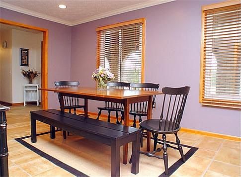 Tile Floors in Dining Room