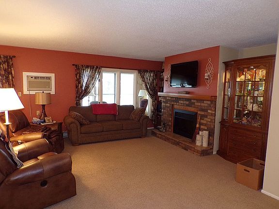 Living rm. elec. fireplace