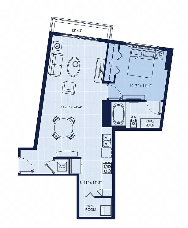 Floor plan Mercedes - North Tower