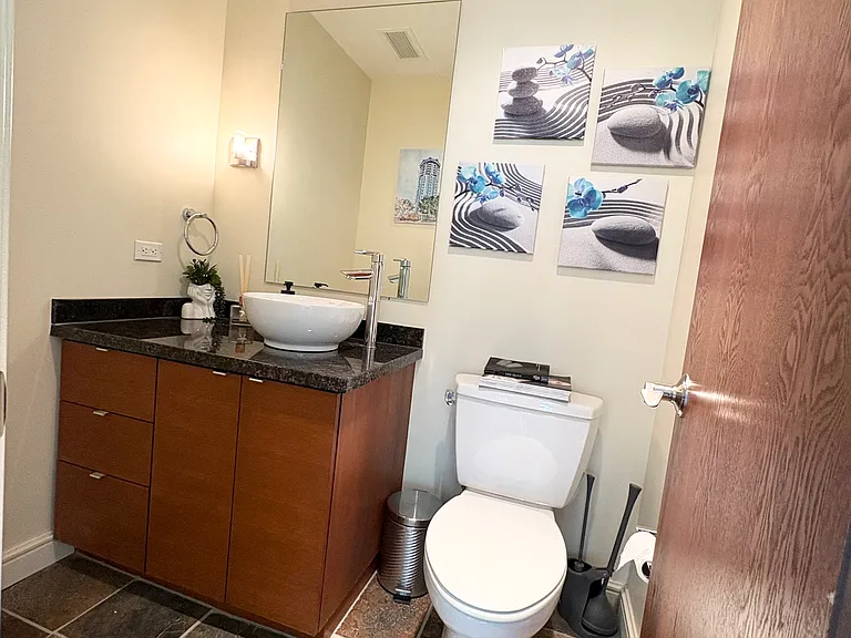 Half bath in the living room